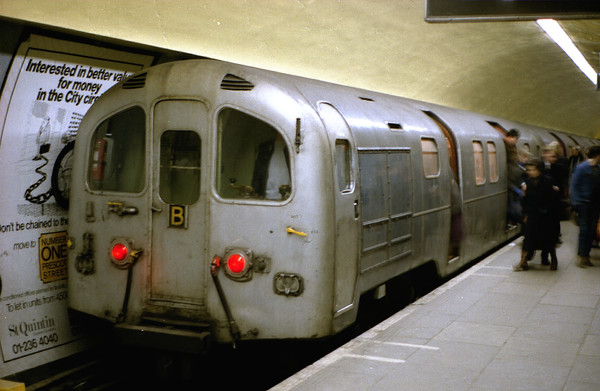 WC1 
 The Drain-Old Train stock on the Waterloo and City Line in British Rail days